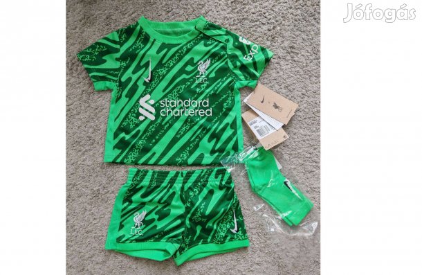 Liverpool eredeti Nike 2024-25 gyerek zöld mez szett (70-75)