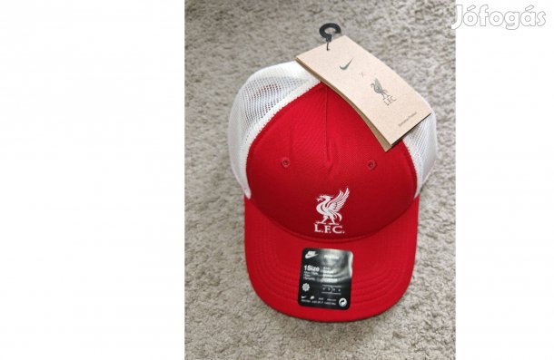 Liverpool eredeti Nike hálós gyerek fehér piros baseball sapka