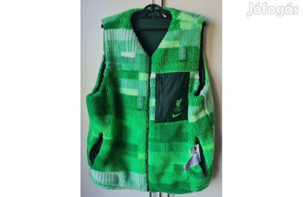 Liverpool kifordítható limitált Nike zöld-fehér mellény XL, címkével