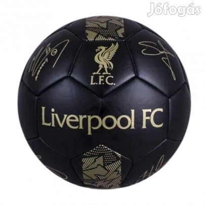 Liverpool labda aláírásos fekete-arany