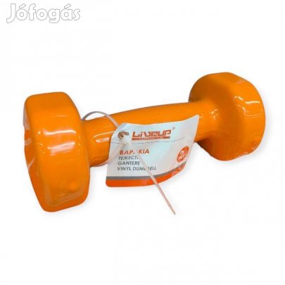 Liveup kézisúlyzó 2 kg, narancssárga, 16,5 cm