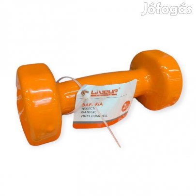 Liveup kézisúlyzó 2 kg, narancssárga, 16,5 cm