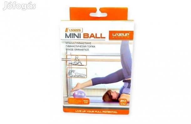 Liveup mini gimnasztikai labda 20 cm, lila