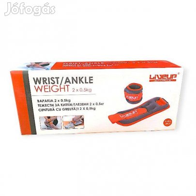 Liveup narancssárga csukló- és bokasúly szett 0,5 kg × 2 db