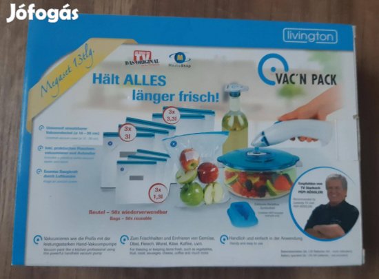 Livington Vac'n Pack vákuum tárolórendszer (új)