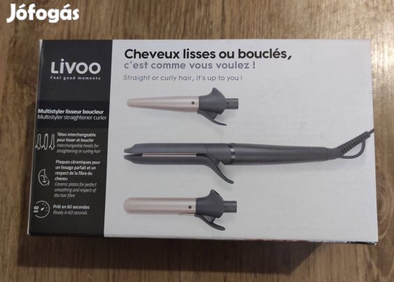 Livvo Multistyler hajvasaló és hajsütő 3 részes Új!
