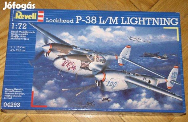 Lockheed P-38 L/M 1:72 Revell kit, bontatlan