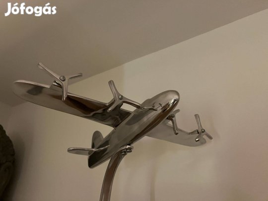 Loft design régi retró antik egyedi fém repülőgép modell eladó