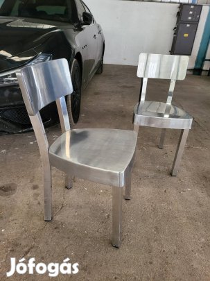 Loft tiszta fém étkezőszék 
