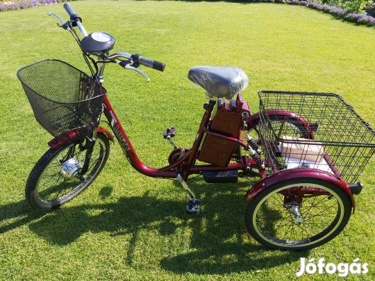 Lofty 3 Három Kerekű Elektromos Kerékpár Bicikli Tricikli 36V-OS Új