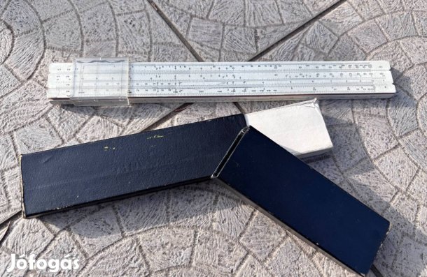 Logarléc, csúszó léc, régi mérőeszköz, mérnöki régiség