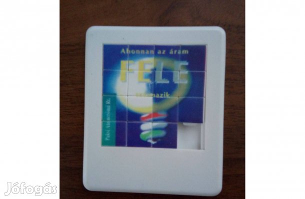 Logikai kirakós játék, tologatós. 7,5 x 9 cm