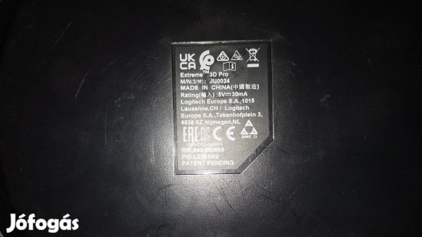 Logitech Extreme 3D Pro Joystick, fekete - ezüst (USB)