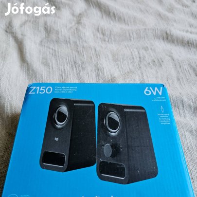Logitech Z150 2.0 Hangszóró, 6W RMS, Fekete új dobozos
