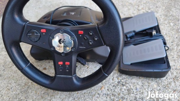 Logitech kormány pedállal USB vezérlő Formula Vibration kontroller