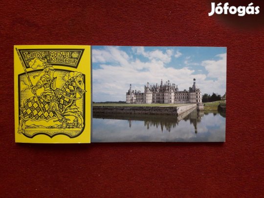 Loire menti kastélyok, képeslap sorozat, 12 db