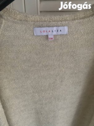 Lola/Liza bézs arany szállakkal kardigán S/M méret