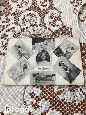 Lona Barrison dán-amerikai énekesnő postatiszta képeslap promóció 1905