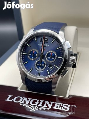 Longines Conquest V.H.P. óra gumisz. Kék hordatlan