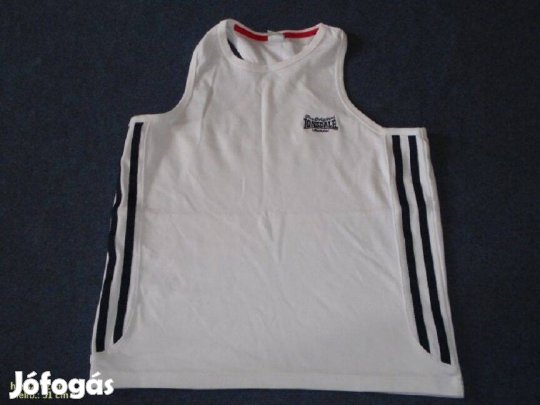 Lonsdale fehér ujjatlan pamut póló 13-14 évesre (méret 164)