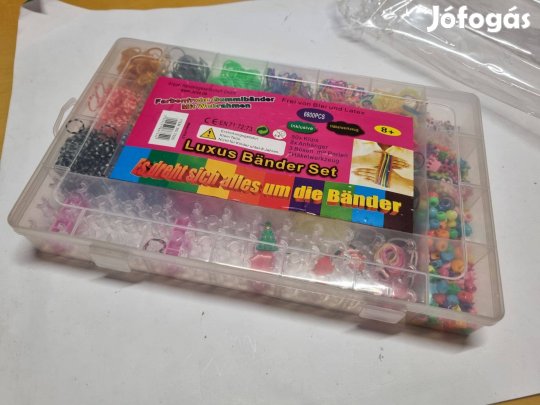 Loom bands kreativ játék szilikon gumi készlet, színes szilikon gumik
