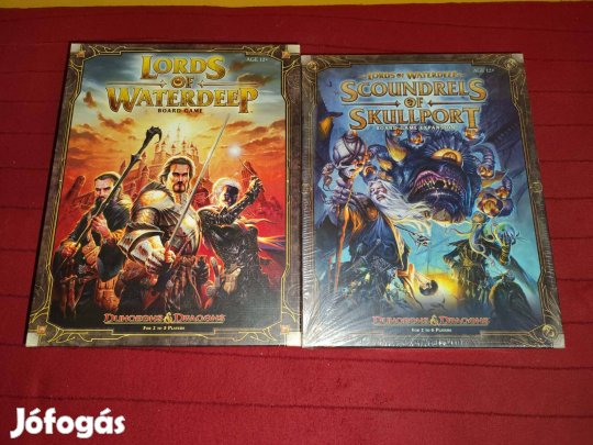 Lords of Waterdeep + Scoundrels of Skullport kiegészítő társasjáték