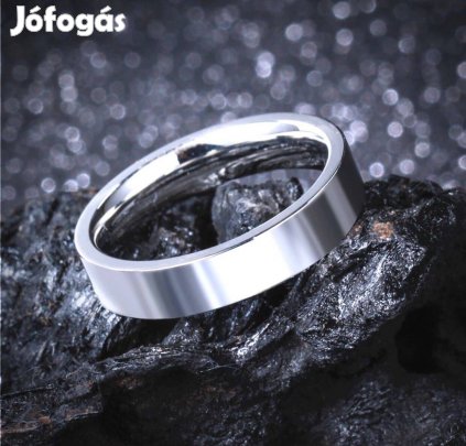 Loretta ezüst színű nemesacél páros gyűrű
