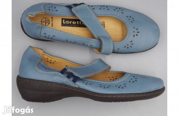 Loretta kívül-belül bőr pántos cipő, 38,5 / 39