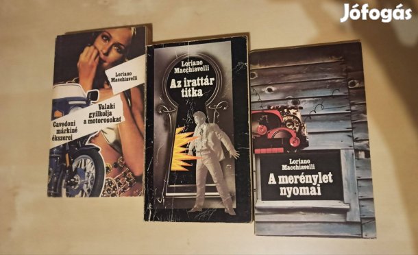 Loriano Macchiavelli könyvcsomag / 3 db könyv