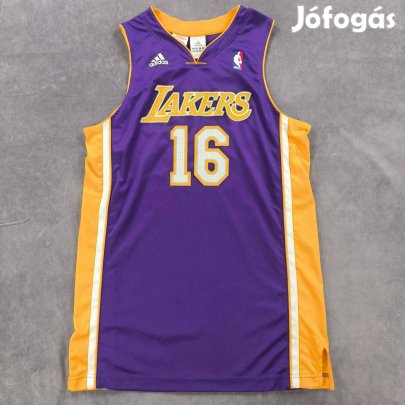 Los Angeles Lakers Pau Gasol Adidas NBA mez gyerek XL-es