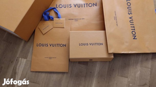 Louis Vuitton eredeti papír doboz szatyrok egyben eladók 