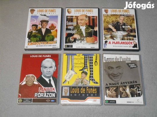 Louis de Funés 6 DVD film (Káposztaleves, Marakodók, A csendőr és a)