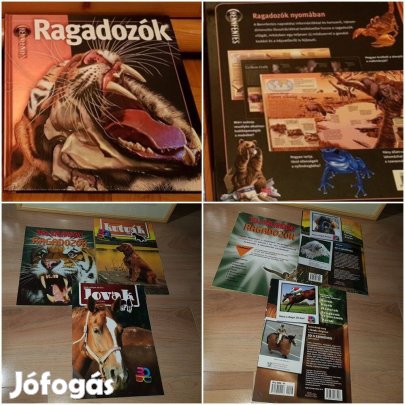 Lovak Ragadozók Kutyák 3D + Ragadozók könyv újszerűek