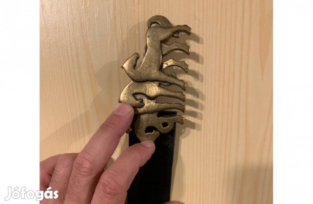 Lovas, férfi bőr öv L es méret!