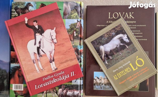 Lovas és kutyás könyvek / Dallos / Robert M. Miller / csomagban