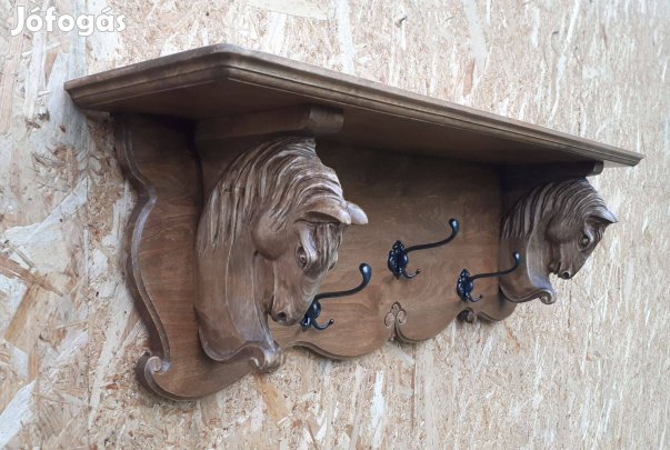 Lovas falipolc polc falipolc fapolc lovas ruhaakasztó lovaskép