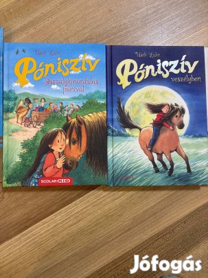 Lovas könyvek 4db: Póniszív, Kockacukror Lovassuli, Alónak nincs árnyé