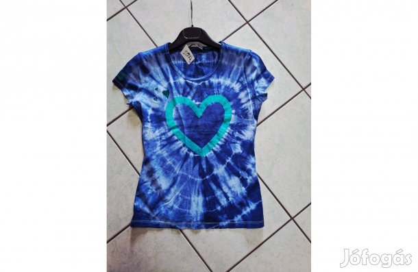 Love Moschino kék M-es pamut női póló