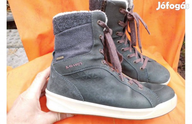 Lowa Gtx szürke bőr 40-es női bundás túrabakancs eladó