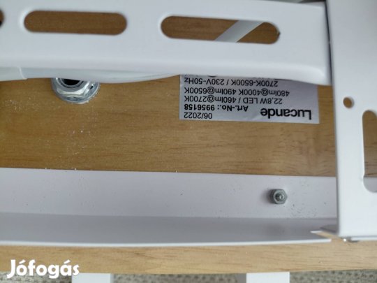 Lucande Chariska LED mennyezeti lámpa fa fehér 60 cm