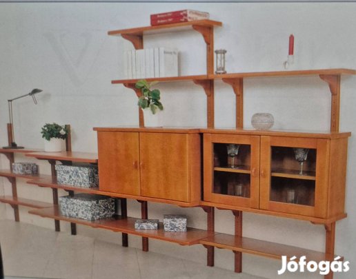 Lucfenyő konzolos fali polc és szekrények