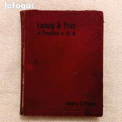 Ludwig & Fries óra ékszer katalógusa eladó