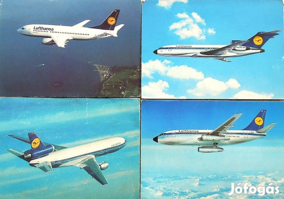 Lufthansa repülő képeslap