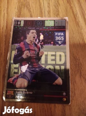Luis Suárez Limited Edition kártya 