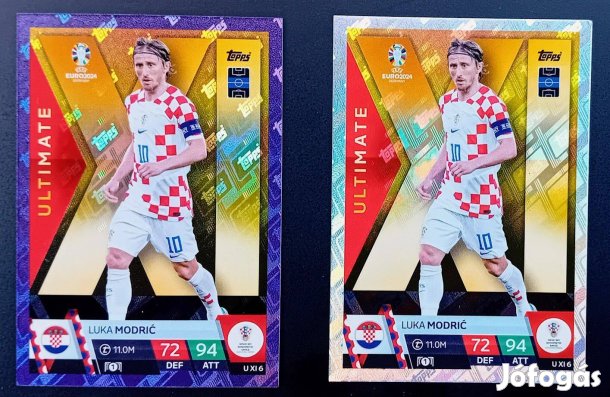 Luka Modric Horvátország Ultimate XI + Purple Sapphire focis kártya