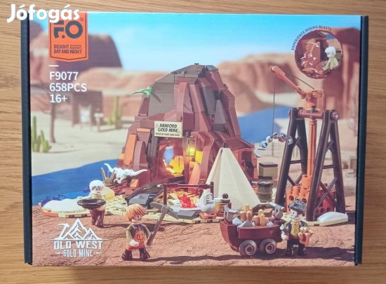 Lumibricks/Funwhole F9077 - Aranybánya (Oldwest Gold Mine) világításal