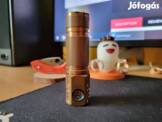 Lumintop EDC18 Copper, vörösréz zseblámpa, elemlámpa