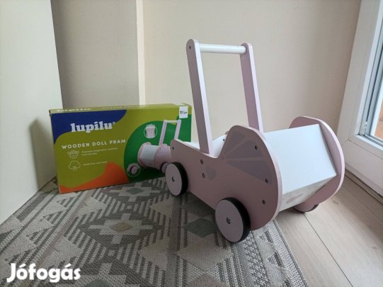 Lupilu fa babakocsi + takaró, gumiborítású kerekekkel 1,5+