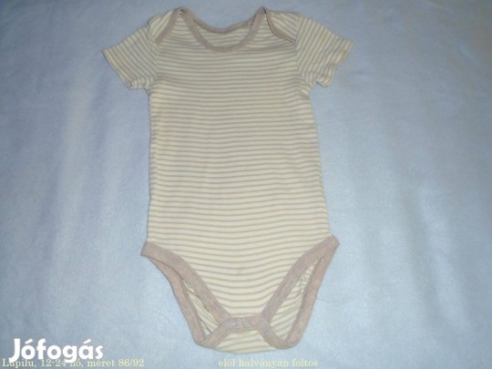 Lupilu rövid ujjú body 12-24 hó (méret 86 / 92)