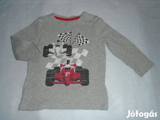 Lupilu versenyautós hosszú ujjú felső 12-24 hó (méret 86 / 92)